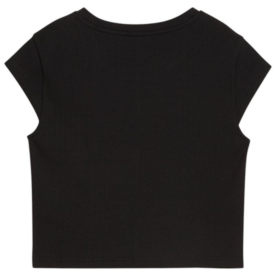 Puma Γυναικεία κοντομάνικη μπλούζα Wardrobe Essentials Ribbed Baby Tee